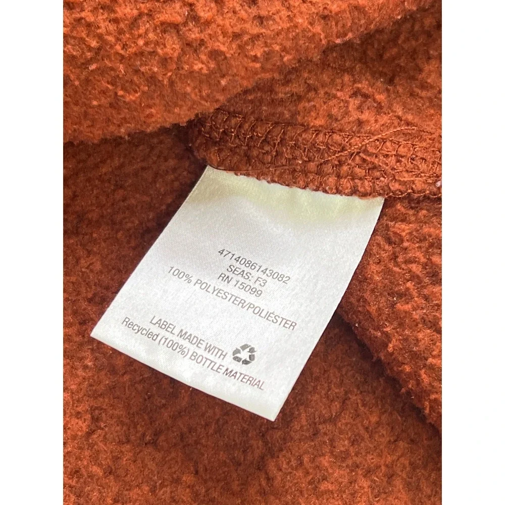 Outdoor Life Mens XXL‎ Pullover 1/4 Zip Sweater Fleece Knit Burnt Orange